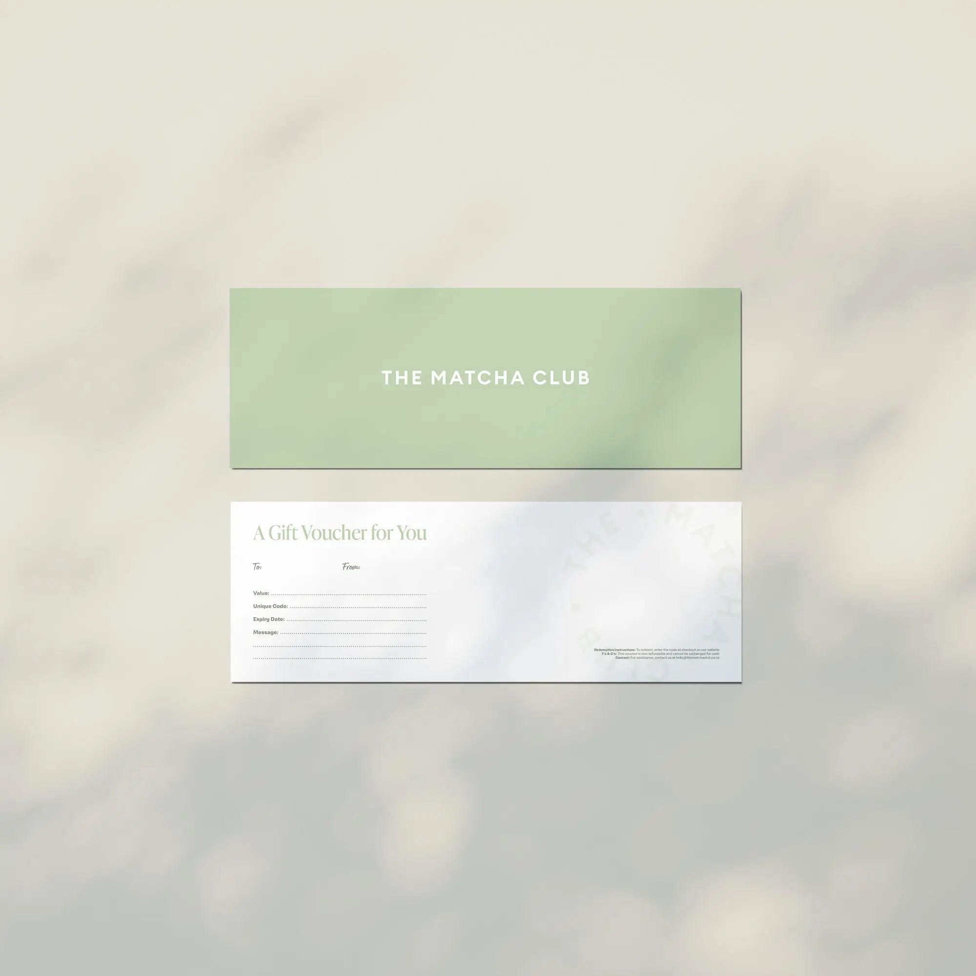 Gift Cards The Matcha Club
