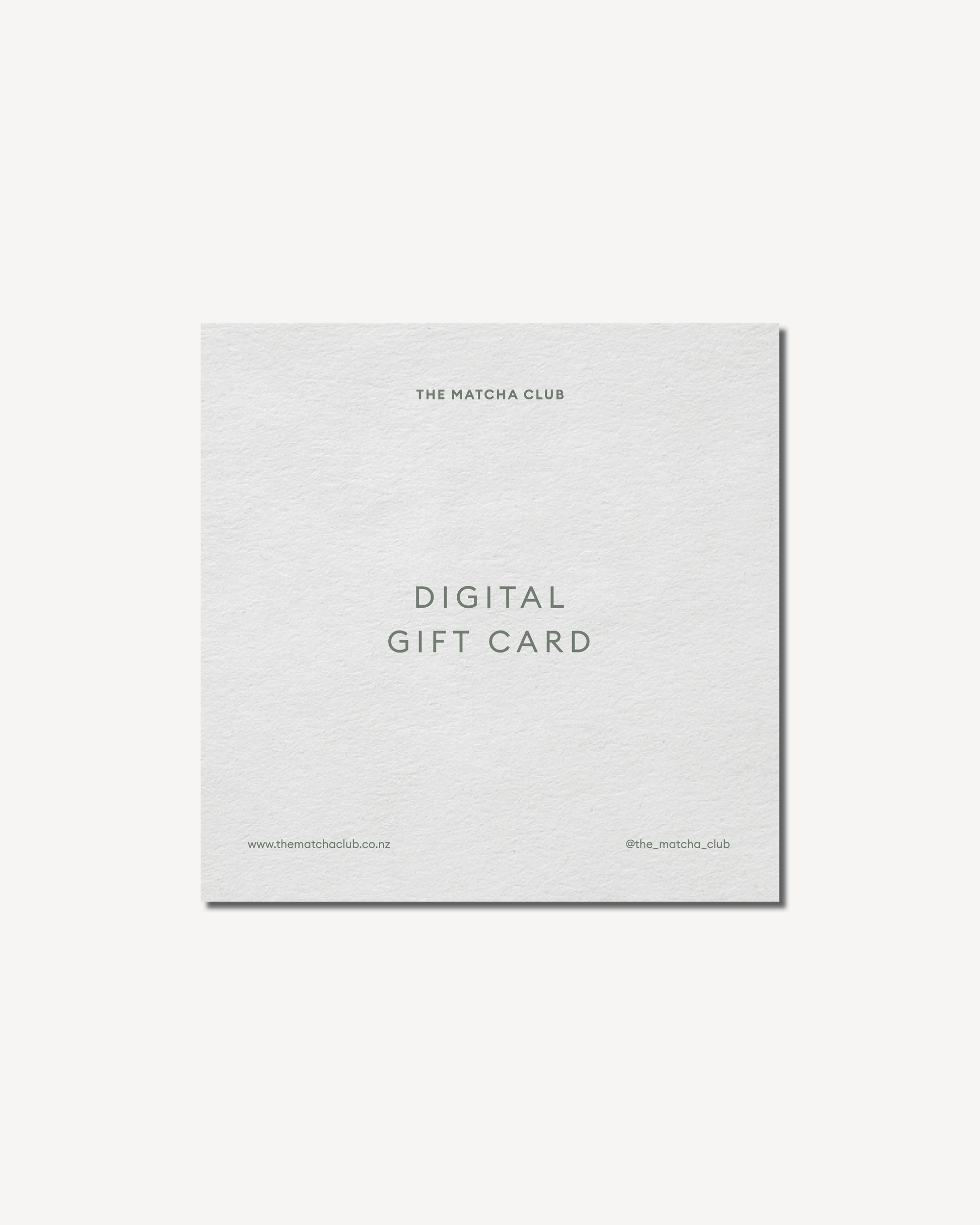 The Matcha Club Digital Gift Card The Matcha Club